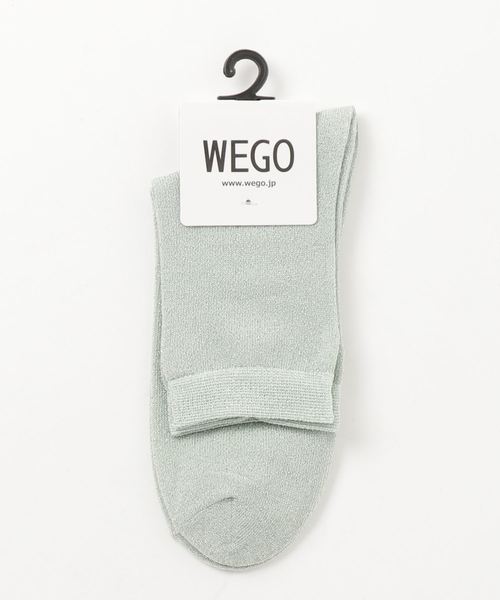 WEGO（ウィゴー）の「WEGO/ラメソックス（ソックス/靴下・レディース・ブラック/パープル/オレンジ/ライトピンク/ゴールド/ホワイト/その他1/ブラック系その他/シルバー/ライム/グリーン系その他・FREE）」の5枚目の写真