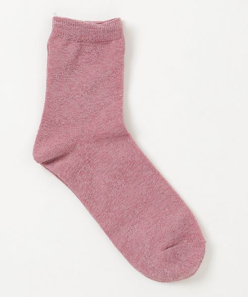 WEGO（ウィゴー）の「WEGO/ラメソックス（ソックス/靴下・レディース・ブラック/パープル/オレンジ/ライトピンク/ゴールド/ホワイト/その他1/ブラック系その他/シルバー/ライム/グリーン系その他・FREE）」の7枚目の写真