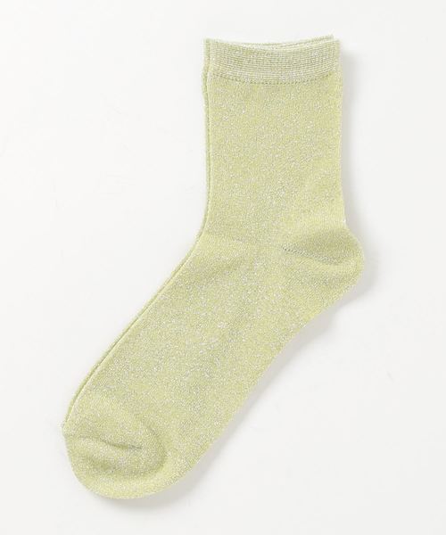 WEGO（ウィゴー）の「WEGO/ラメソックス（ソックス/靴下・レディース・ブラック/パープル/オレンジ/ライトピンク/ゴールド/ホワイト/その他1/ブラック系その他/シルバー/ライム/グリーン系その他・FREE）」の4枚目の写真