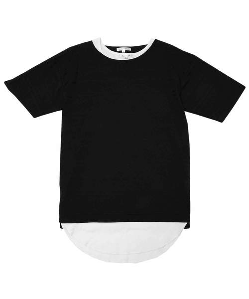 MinoriTY(マイノリティ)の「ジャガードビッグTシャツ ロングタンクトップ 2点セット アンサンブル(Tシャツ/カットソー・メンズ・ホワイト/グレー/ブラック・M/L)」の10枚目の写真