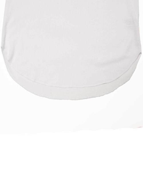MinoriTY(マイノリティ)の「ジャガードビッグTシャツ ロングタンクトップ 2点セット アンサンブル(Tシャツ/カットソー・メンズ・ホワイト/グレー/ブラック・M/L)」の14枚目の写真
