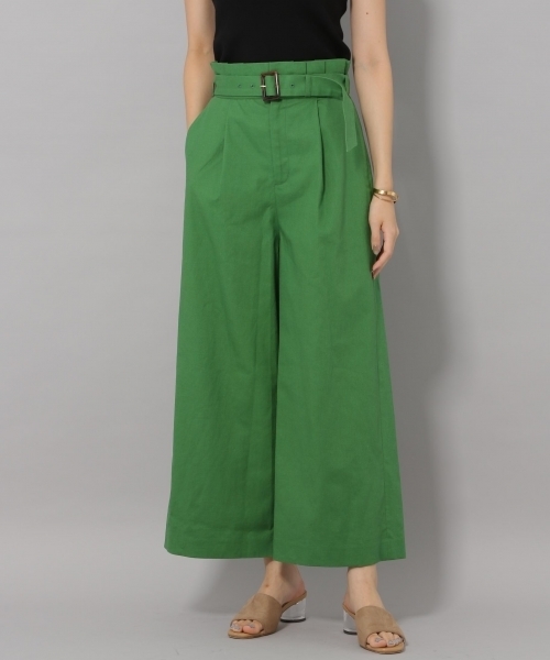 Andemiu（アンデミュウ）の「ムジガラワイドパンツ801077（その他パンツ・レディース・ベージュ/オフホワイト/アイボリー/グリーン・MEDIUM/SMALL）」の4枚目の写真