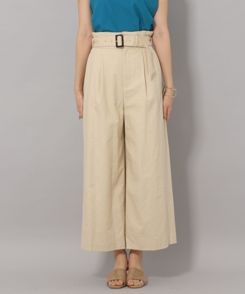 Andemiu（アンデミュウ）の「ムジガラワイドパンツ801077（その他パンツ・レディース・ベージュ/オフホワイト/アイボリー/グリーン・MEDIUM/SMALL）」の10枚目の写真