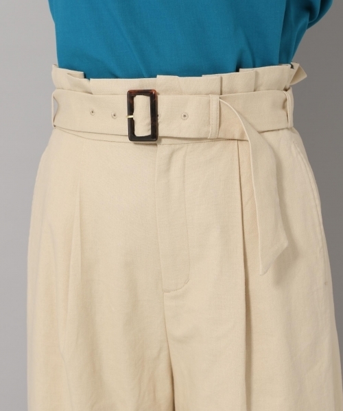 Andemiu（アンデミュウ）の「ムジガラワイドパンツ801077（その他パンツ・レディース・ベージュ/オフホワイト/アイボリー/グリーン・MEDIUM/SMALL）」の14枚目の写真