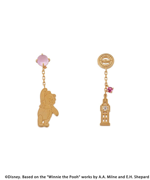 Samantha Silva By Samantha Tiara サマンサシルバ の ディズニーコレクション くまのプーさん シリーズ ピアス ピアス 両耳用 Wear