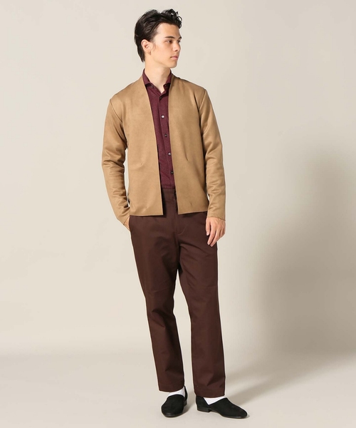 EDIFICE(エディフィス)の「F.スウェードダンボールラップカーデ(カーディガン/ボレロ・メンズ・チャコールグレー/ブラック/ベージュ/ネイビー・SMALL/MEDIUM/LARGE)」の11枚目の写真