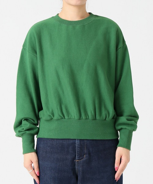 journal standard L'essage（ジャーナルスタンダードレサージュ）の「otonaMUSE*ウラケドルマンクルー◆（スウェット・レディース・ブラック/グリーン/ボルドー・FREE）」の19枚目の写真