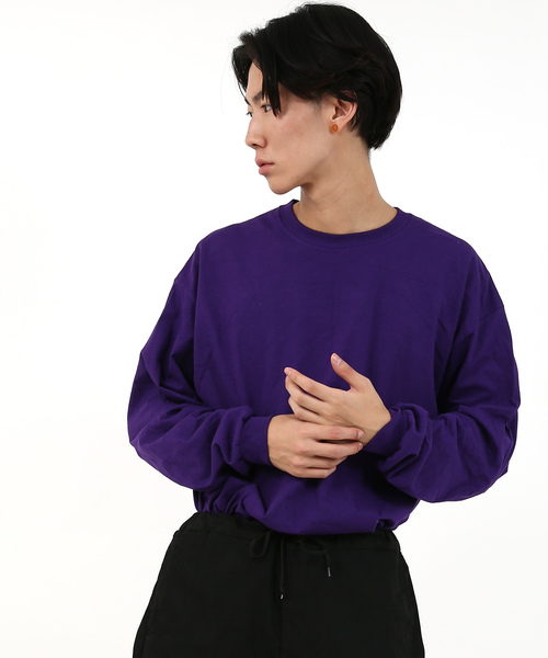 GILDAN（ギルダン）の「GILDAN クルーネック長袖無地Tシャツ（Tシャツ/カットソー・メンズ・チャコールグレー/パープル/ネイビー/グレー/レッド/オリーブ/ナチュラル/ブルー系その他/オレンジ系その他/マルーン/アッシュグレー/ダークグレー/ピンク/ロイヤルブルー/オレンジ/ライトグリーン/サンドベージュ/ホワイト/ブラック・XL/L/M/S）」の14枚目の写真