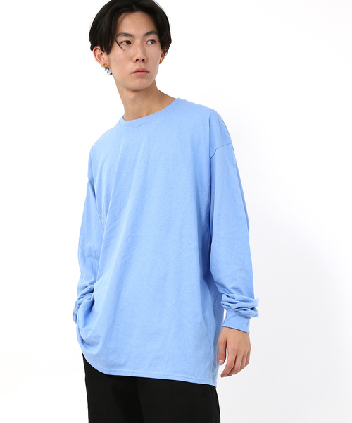 GILDAN（ギルダン）の「GILDAN クルーネック長袖無地Tシャツ（Tシャツ/カットソー・メンズ・チャコールグレー/パープル/ネイビー/グレー/レッド/オリーブ/ナチュラル/ブルー系その他/オレンジ系その他/マルーン/アッシュグレー/ダークグレー/ピンク/ロイヤルブルー/オレンジ/ライトグリーン/サンドベージュ/ホワイト/ブラック・XL/L/M/S）」の12枚目の写真