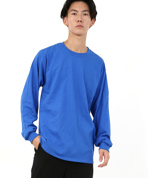 GILDAN（ギルダン）の「GILDAN クルーネック長袖無地Tシャツ（Tシャツ/カットソー・メンズ・チャコールグレー/パープル/ネイビー/グレー/レッド/オリーブ/ナチュラル/ブルー系その他/オレンジ系その他/マルーン/アッシュグレー/ダークグレー/ピンク/ロイヤルブルー/オレンジ/ライトグリーン/サンドベージュ/ホワイト/ブラック・XL/L/M/S）」の13枚目の写真