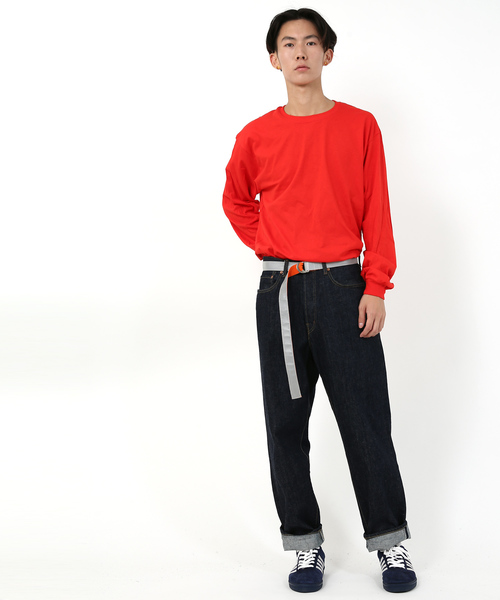 GILDAN（ギルダン）の「GILDAN クルーネック長袖無地Tシャツ（Tシャツ/カットソー・メンズ・チャコールグレー/パープル/ネイビー/グレー/レッド/オリーブ/ナチュラル/ブルー系その他/オレンジ系その他/マルーン/アッシュグレー/ダークグレー/ピンク/ロイヤルブルー/オレンジ/ライトグリーン/サンドベージュ/ホワイト/ブラック・XL/L/M/S）」の20枚目の写真