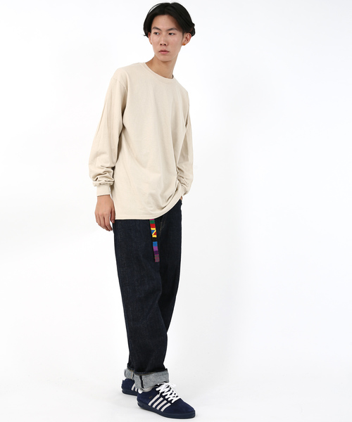 GILDAN（ギルダン）の「GILDAN クルーネック長袖無地Tシャツ（Tシャツ/カットソー・メンズ・チャコールグレー/パープル/ネイビー/グレー/レッド/オリーブ/ナチュラル/ブルー系その他/オレンジ系その他/マルーン/アッシュグレー/ダークグレー/ピンク/ロイヤルブルー/オレンジ/ライトグリーン/サンドベージュ/ホワイト/ブラック・XL/L/M/S）」の22枚目の写真