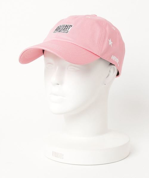 PARKS TOKYO SELECT（パークストウキョウセレクト）の「【PARENTAL ADVISORY】 刺繍ロゴ ローキャップ / ベースボール キャップ（キャップ・メンズ・ブラック/ピンク/インディゴブルー・FREE）」の3枚目の写真