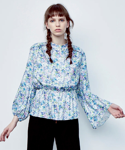 WALK OF SHAME / ウォーク オブ シェイム FLOWER PRINTED BLOUSE フラワープリントブラウス 19WS01SH007B WALK OF SHAME / ウォーク オブ シェイム FLOWER PRINTED BLOUSE フラワープリントブラウス 19WS01SH007B