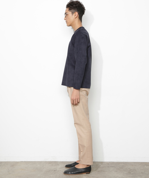 ADAM ET ROPE'（アダムエロペ）の「スウェードダンボールクルーネックプルオーバー（Tシャツ/カットソー・メンズ・ベージュ/ネイビー/グレー/グリーン系その他・M/L）」の20枚目の写真