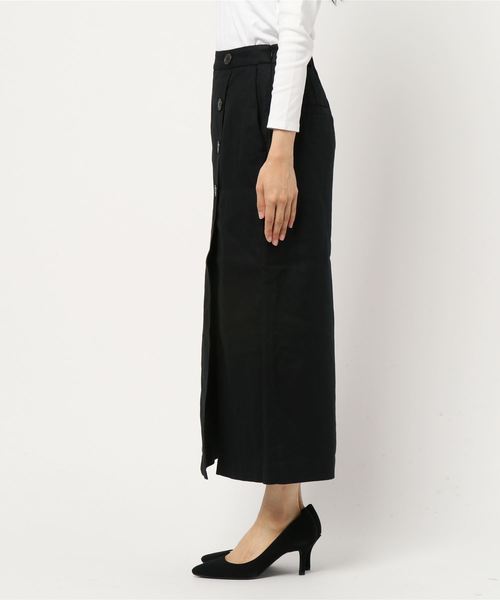 LOWRYS FARM(ローリーズファーム)の「リネンサイドボタンタイトスカート 832169(スカート・レディース・ブラック/パープル/ブラウン/グリーン/アイボリー・MEDIUM/LARGE)」の6枚目の写真