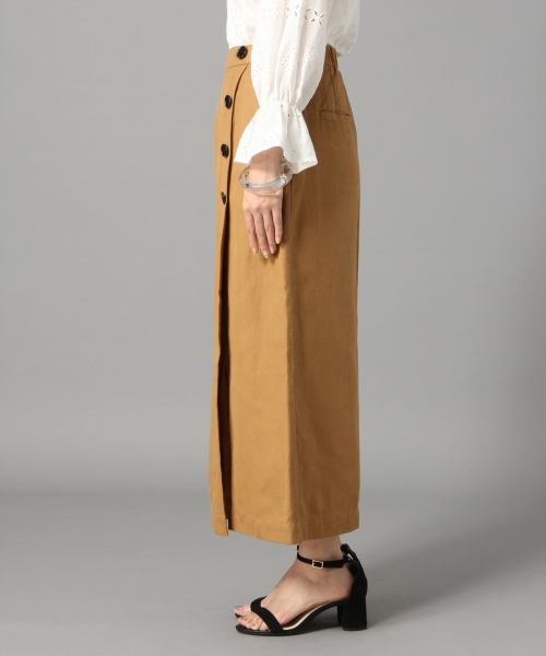 LOWRYS FARM(ローリーズファーム)の「リネンサイドボタンタイトスカート 832169(スカート・レディース・ブラック/パープル/ブラウン/グリーン/アイボリー・MEDIUM/LARGE)」の12枚目の写真