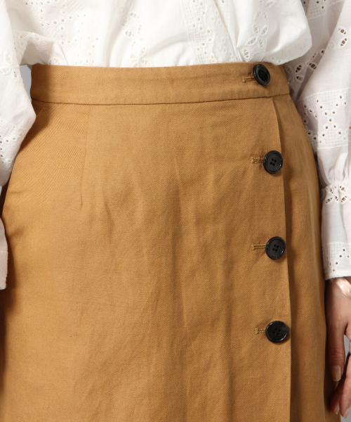 LOWRYS FARM(ローリーズファーム)の「リネンサイドボタンタイトスカート 832169(スカート・レディース・ブラック/パープル/ブラウン/グリーン/アイボリー・MEDIUM/LARGE)」の14枚目の写真