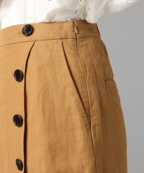 LOWRYS FARM(ローリーズファーム)の「リネンサイドボタンタイトスカート 832169(スカート・レディース・ブラック/パープル/ブラウン/グリーン/アイボリー・MEDIUM/LARGE)」の16枚目の写真