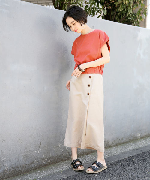 LOWRYS FARM(ローリーズファーム)の「リネンサイドボタンタイトスカート 832169(スカート・レディース・ブラック/パープル/ブラウン/グリーン/アイボリー・MEDIUM/LARGE)」の22枚目の写真