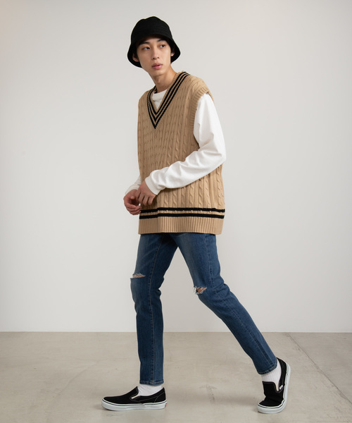 WEGO（ウィゴー）の「WEGO/ストレッチデニムダメージスキニーパンツ（デニムパンツ・メンズ・ライトインディゴブルー/ブルー系その他2・SMALL/MEDIUM/LARGE）」の9枚目の写真