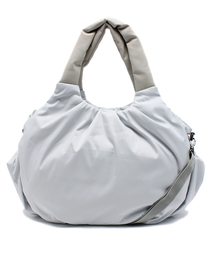 格子柄2WAYナイロンショルダーバッグ(大)