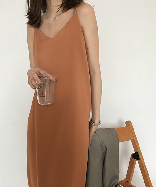 chuclla（チュクラ）の「【chuclla】キャミワンピ ワンピース ペチコート chw742（ワンピース・レディース・ブラック/ブラウン・FREE）」の3枚目の写真