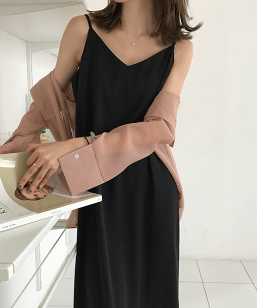 chuclla（チュクラ）の「【chuclla】キャミワンピ ワンピース ペチコート chw742（ワンピース・レディース・ブラック/ブラウン・FREE）」の7枚目の写真