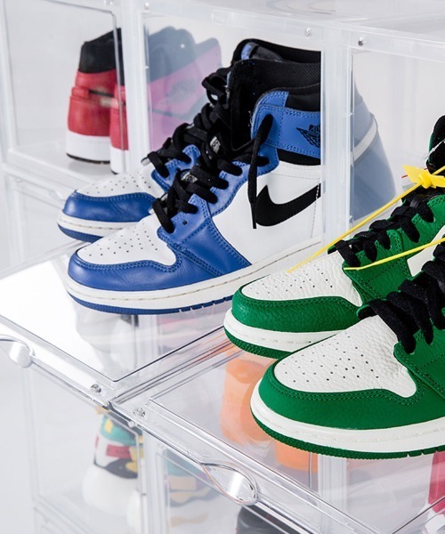 entre square（アントレスクエアー）の「bcl/シューズケース シューズボックス シューラック 縦置き 組み立て式 スタッキングディスプレイボックス（収納グッズ・レディース・クリア/ブラック・ONE SIZE/ONESIZE）」の10枚目の写真