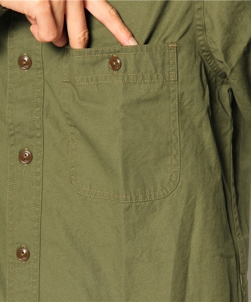BEAMS（ビームス）の「○BEAMS / ユーティリティーシャツ（シャツ/ブラウス・メンズ・オリーブ・MEDIUM/LARGE/SMALL）」の5枚目の写真