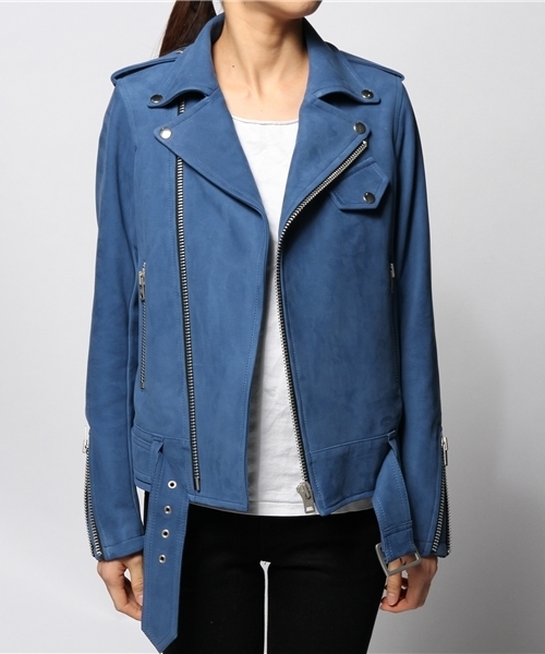 Drawer（ドゥロワー）の「Drawer SP ヌバック ライダースジャケット