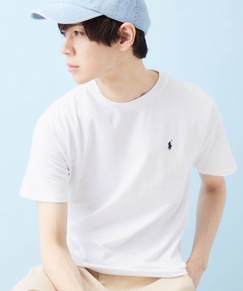 POLO RALPH LAUREN（ポロ ラルフ ローレン）の「RALPH LAUREN/ポロ ラルフローレン ワンポイントロゴ 半袖カットソー（Tシャツ/カットソー・メンズ・ホワイト/ブラック/ネイビー/グレー/レッド/ホワイト系その他/ブラック系その他/ブルー系その他/レッド系その他/グレー系その他/ブルー系その他2/ブルー系その他3/グリーン/イエロー/ライム/グリーン系その他/グリーン系その他2/オレンジ系その他2/パープル系その他2/ブルー系その他6/ローズ/ブルー系その他5/マジェンタ/イエロー系その他2/イエロー系その他/パープル系その他/オレンジ系その他/ブルー系その他7/オリーブ/ベージュ系その他/アクア/ブルー系その他4/オレンジ/パープル・M/L/XL）」の3枚目の写真