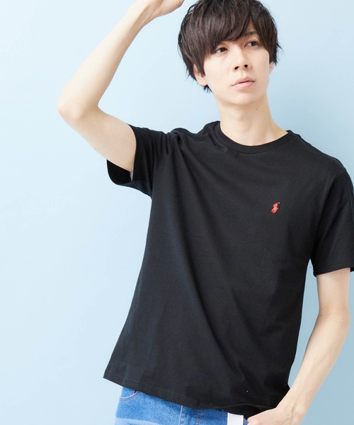 POLO RALPH LAUREN（ポロ ラルフ ローレン）の「RALPH LAUREN/ポロ ラルフローレン ワンポイントロゴ 半袖カットソー（Tシャツ/カットソー・メンズ・ホワイト/ブラック/ネイビー/グレー/レッド/ホワイト系その他/ブラック系その他/ブルー系その他/レッド系その他/グレー系その他/ブルー系その他2/ブルー系その他3/グリーン/イエロー/ライム/グリーン系その他/グリーン系その他2/オレンジ系その他2/パープル系その他2/ブルー系その他6/ローズ/ブルー系その他5/マジェンタ/イエロー系その他2/イエロー系その他/パープル系その他/オレンジ系その他/ブルー系その他7/オリーブ/ベージュ系その他/アクア/ブルー系その他4/オレンジ/パープル・M/L/XL）」の5枚目の写真