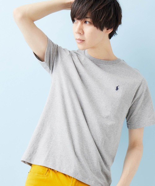 POLO RALPH LAUREN（ポロ ラルフ ローレン）の「RALPH LAUREN/ポロ ラルフローレン ワンポイントロゴ 半袖カットソー（Tシャツ/カットソー・メンズ・ホワイト/ブラック/ネイビー/グレー/レッド/ホワイト系その他/ブラック系その他/ブルー系その他/レッド系その他/グレー系その他/ブルー系その他2/ブルー系その他3/グリーン/イエロー/ライム/グリーン系その他/グリーン系その他2/オレンジ系その他2/パープル系その他2/ブルー系その他6/ローズ/ブルー系その他5/マジェンタ/イエロー系その他2/イエロー系その他/パープル系その他/オレンジ系その他/ブルー系その他7/オリーブ/ベージュ系その他/アクア/ブルー系その他4/オレンジ/パープル・M/L/XL）」の7枚目の写真