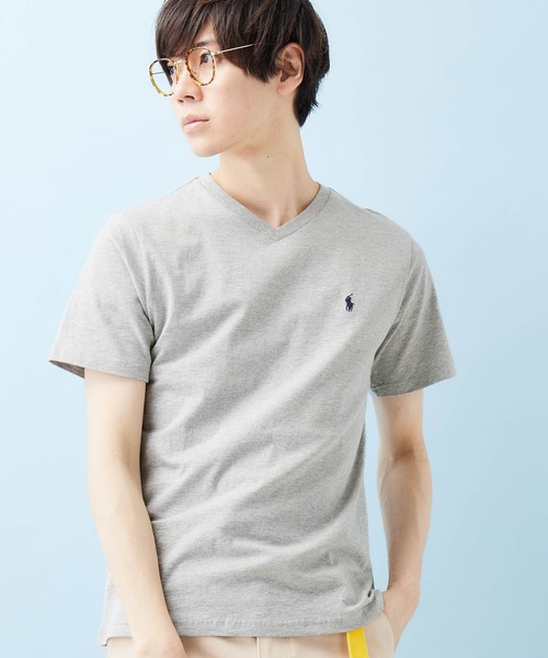 POLO RALPH LAUREN（ポロ ラルフ ローレン）の「RALPH LAUREN/ポロ ラルフローレン ワンポイントロゴ 半袖カットソー（Tシャツ/カットソー・メンズ・ホワイト/ブラック/ネイビー/グレー/レッド/ホワイト系その他/ブラック系その他/ブルー系その他/レッド系その他/グレー系その他/ブルー系その他2/ブルー系その他3/グリーン/イエロー/ライム/グリーン系その他/グリーン系その他2/オレンジ系その他2/パープル系その他2/ブルー系その他6/ローズ/ブルー系その他5/マジェンタ/イエロー系その他2/イエロー系その他/パープル系その他/オレンジ系その他/ブルー系その他7/オリーブ/ベージュ系その他/アクア/ブルー系その他4/オレンジ/パープル・M/L/XL）」の6枚目の写真