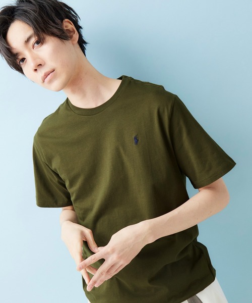 POLO RALPH LAUREN（ポロ ラルフ ローレン）の「RALPH LAUREN/ポロ ラルフローレン ワンポイントロゴ 半袖カットソー（Tシャツ/カットソー・メンズ・ホワイト/ブラック/ネイビー/グレー/レッド/ホワイト系その他/ブラック系その他/ブルー系その他/レッド系その他/グレー系その他/ブルー系その他2/ブルー系その他3/グリーン/イエロー/ライム/グリーン系その他/グリーン系その他2/オレンジ系その他2/パープル系その他2/ブルー系その他6/ローズ/ブルー系その他5/マジェンタ/イエロー系その他2/イエロー系その他/パープル系その他/オレンジ系その他/ブルー系その他7/オリーブ/ベージュ系その他/アクア/ブルー系その他4/オレンジ/パープル・M/L/XL）」の9枚目の写真