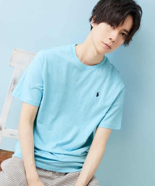 POLO RALPH LAUREN（ポロ ラルフ ローレン）の「RALPH LAUREN/ポロ ラルフローレン ワンポイントロゴ 半袖カットソー（Tシャツ/カットソー・メンズ・ホワイト/ブラック/ネイビー/グレー/レッド/ホワイト系その他/ブラック系その他/ブルー系その他/レッド系その他/グレー系その他/ブルー系その他2/ブルー系その他3/グリーン/イエロー/ライム/グリーン系その他/グリーン系その他2/オレンジ系その他2/パープル系その他2/ブルー系その他6/ローズ/ブルー系その他5/マジェンタ/イエロー系その他2/イエロー系その他/パープル系その他/オレンジ系その他/ブルー系その他7/オリーブ/ベージュ系その他/アクア/ブルー系その他4/オレンジ/パープル・M/L/XL）」の16枚目の写真