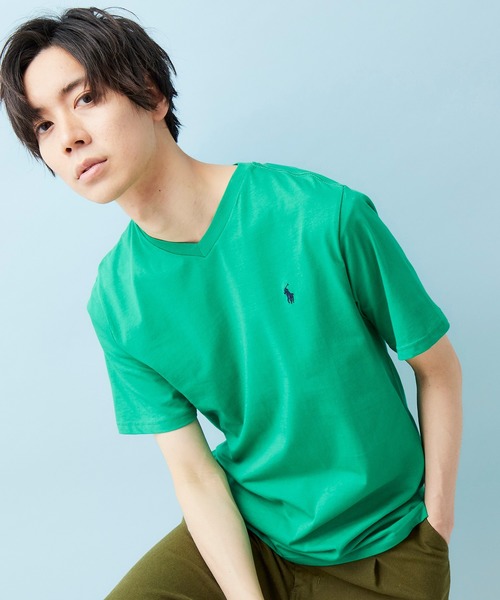 POLO RALPH LAUREN（ポロ ラルフ ローレン）の「RALPH LAUREN/ポロ ラルフローレン ワンポイントロゴ 半袖カットソー（Tシャツ/カットソー・メンズ・ホワイト/ブラック/ネイビー/グレー/レッド/ホワイト系その他/ブラック系その他/ブルー系その他/レッド系その他/グレー系その他/ブルー系その他2/ブルー系その他3/グリーン/イエロー/ライム/グリーン系その他/グリーン系その他2/オレンジ系その他2/パープル系その他2/ブルー系その他6/ローズ/ブルー系その他5/マジェンタ/イエロー系その他2/イエロー系その他/パープル系その他/オレンジ系その他/ブルー系その他7/オリーブ/ベージュ系その他/アクア/ブルー系その他4/オレンジ/パープル・M/L/XL）」の11枚目の写真