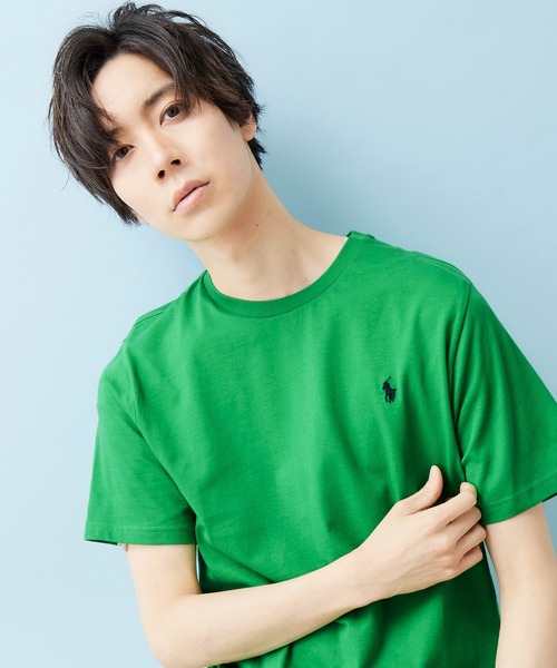 POLO RALPH LAUREN（ポロ ラルフ ローレン）の「RALPH LAUREN/ポロ ラルフローレン ワンポイントロゴ 半袖カットソー（Tシャツ/カットソー・メンズ・ホワイト/ブラック/ネイビー/グレー/レッド/ホワイト系その他/ブラック系その他/ブルー系その他/レッド系その他/グレー系その他/ブルー系その他2/ブルー系その他3/グリーン/イエロー/ライム/グリーン系その他/グリーン系その他2/オレンジ系その他2/パープル系その他2/ブルー系その他6/ローズ/ブルー系その他5/マジェンタ/イエロー系その他2/イエロー系その他/パープル系その他/オレンジ系その他/ブルー系その他7/オリーブ/ベージュ系その他/アクア/ブルー系その他4/オレンジ/パープル・M/L/XL）」の13枚目の写真