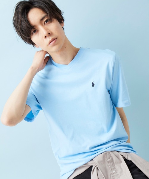 POLO RALPH LAUREN（ポロ ラルフ ローレン）の「RALPH LAUREN/ポロ ラルフローレン ワンポイントロゴ 半袖カットソー（Tシャツ/カットソー・メンズ・ホワイト/ブラック/ネイビー/グレー/レッド/ホワイト系その他/ブラック系その他/ブルー系その他/レッド系その他/グレー系その他/ブルー系その他2/ブルー系その他3/グリーン/イエロー/ライム/グリーン系その他/グリーン系その他2/オレンジ系その他2/パープル系その他2/ブルー系その他6/ローズ/ブルー系その他5/マジェンタ/イエロー系その他2/イエロー系その他/パープル系その他/オレンジ系その他/ブルー系その他7/オリーブ/ベージュ系その他/アクア/ブルー系その他4/オレンジ/パープル・M/L/XL）」の18枚目の写真