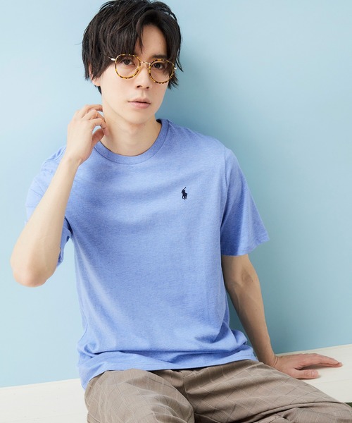 POLO RALPH LAUREN（ポロ ラルフ ローレン）の「RALPH LAUREN/ポロ ラルフローレン ワンポイントロゴ 半袖カットソー（Tシャツ/カットソー・メンズ・ホワイト/ブラック/ネイビー/グレー/レッド/ホワイト系その他/ブラック系その他/ブルー系その他/レッド系その他/グレー系その他/ブルー系その他2/ブルー系その他3/グリーン/イエロー/ライム/グリーン系その他/グリーン系その他2/オレンジ系その他2/パープル系その他2/ブルー系その他6/ローズ/ブルー系その他5/マジェンタ/イエロー系その他2/イエロー系その他/パープル系その他/オレンジ系その他/ブルー系その他7/オリーブ/ベージュ系その他/アクア/ブルー系その他4/オレンジ/パープル・M/L/XL）」の20枚目の写真