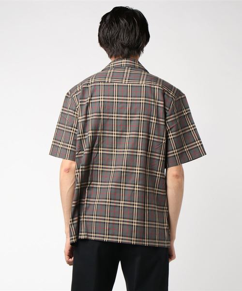 GGD SELECT(ジージーディー セレクト)の「チェック開襟シャツ(シャツ/ブラウス・メンズ・グレー/ブルー/グリーン・M/L)」の5枚目の写真