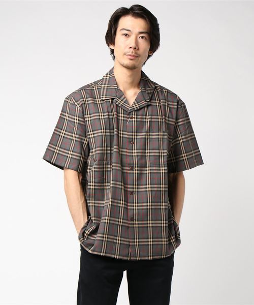 GGD SELECT(ジージーディー セレクト)の「チェック開襟シャツ(シャツ/ブラウス・メンズ・グレー/ブルー/グリーン・M/L)」の13枚目の写真
