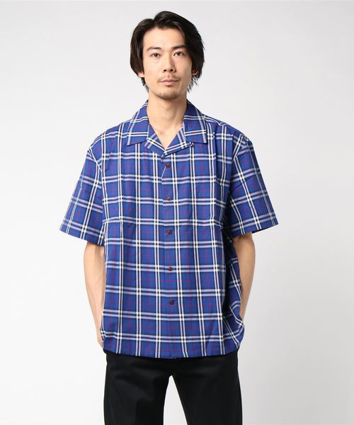 GGD SELECT(ジージーディー セレクト)の「チェック開襟シャツ(シャツ/ブラウス・メンズ・グレー/ブルー/グリーン・M/L)」の15枚目の写真