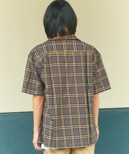 GGD SELECT(ジージーディー セレクト)の「チェック開襟シャツ(シャツ/ブラウス・メンズ・グレー/ブルー/グリーン・M/L)」の7枚目の写真