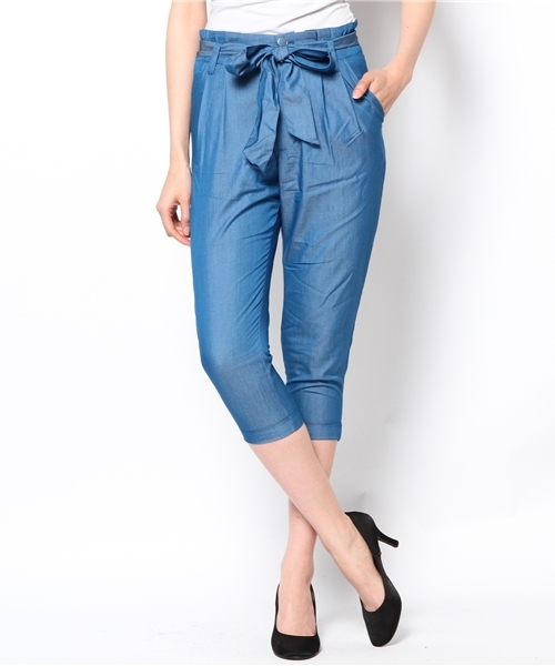 DISCOAT（ディスコート）の「【Discoat】半端丈テーパードパンツ（その他パンツ・レディース・モスグリーン/オフホワイト/インディゴブルー/ネイビー/ダークブルー・LARGE/MEDIUM）」の6枚目の写真