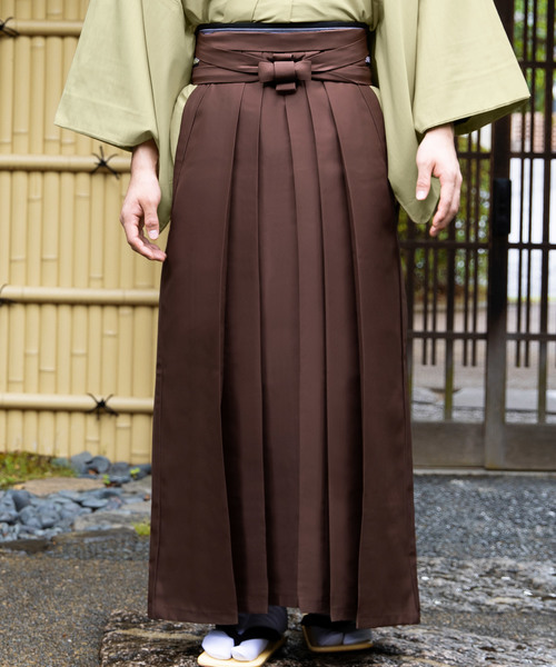 KYOETSU(キョウエツ)の「洗える無地馬乗り袴(着物・メンズ・ブラック/ネイビー/グレー/ブラウン・LL/M/L/SS/S)」の4枚目の写真