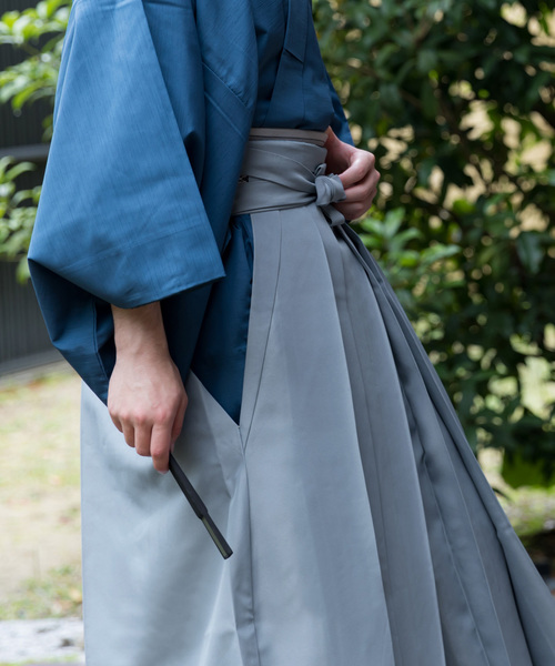 KYOETSU(キョウエツ)の「洗える無地馬乗り袴(着物・メンズ・ブラック/ネイビー/グレー/ブラウン・LL/M/L/SS/S)」の13枚目の写真