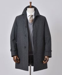 SHIPS（シップス）の「SD: Loro Piana 【STORM SYSTEM】 ドスキン へリン ソリッド コート（ステンカラーコート）」