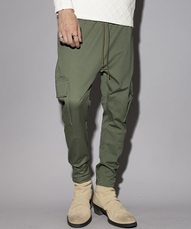 NO ID. | mp7459-ＣツイルストレッチサルエルスキニーカーゴＰＴ パンツ(カーゴパンツ)